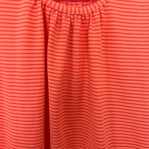 Bright orange striped athletic tank from Kirklands women size medium - Picture 2 of 6